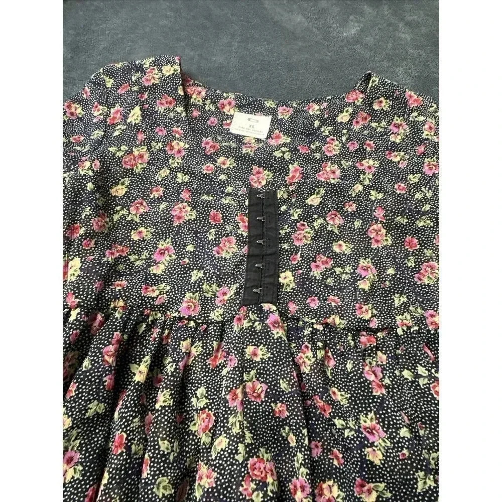 Pins and Needles Boho Multicolor Floral Tunic Babydoll Top Size XS - Picture 14 of 16